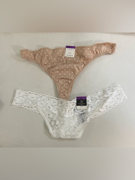 INC International Concepts Other - Charter Club & Inc Polka Dot and Lace Thong Set Size XXL New with tags